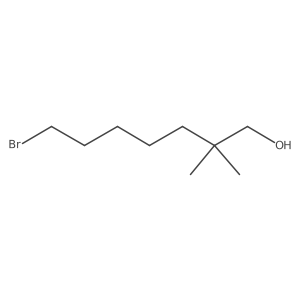 7-Bromo-2,2-dimethylheptan-1-ol Structure