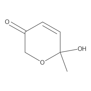 6-Hydroxy-6-methylpyran-3-one结构式