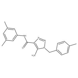 5-amino-N-(3,5-dimethylphenyl)-1-(4-methylbenzyl)-1H-1,2,3-triazole-4-carboxamide结构式