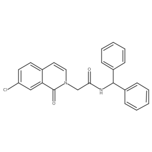 N-benzhydryl-2-(7-chloro-1-oxo-2(1H)-isoquinolinyl)acetamide Structure