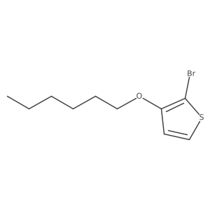 2-Bromo-3-(hexyloxy)thiophene结构式