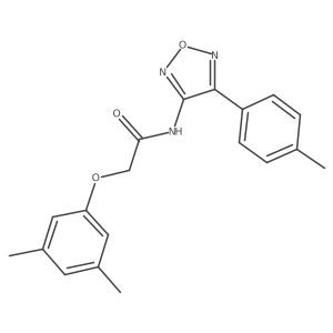 2-(3,5-dimethylphenoxy)-N-[4-(4-methylphenyl)-1,2,5-oxadiazol-3-yl]acetamide Structure