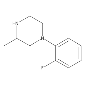 (3R)-1-(2-fluorophenyl)-3-methylpiperazine结构式
