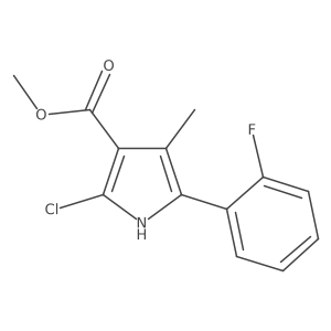 methyl 2-chloro-5-(2-fluorophenyl)-4-methyl-1H-pyrrole-3-carboxylate Structure