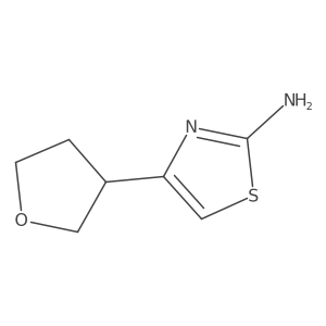 4-(Oxolan-3-yl)-1,3-thiazol-2-amine结构式