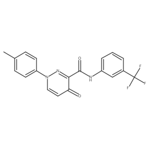 1-(4-methylphenyl)-4-oxo-N-[3-(trifluoromethyl)phenyl]-1,4-dihydropyridazine-3-carboxamide结构式