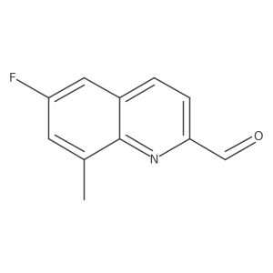 6-Fluoro-8-methylquinoline-2-carbaldehyde结构式