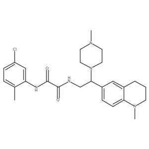 N1-(5-chloro-2-methylphenyl)-N2-(2-(1-methyl-1,2,3,4-tetrahydroquinolin-6-yl)-2-(4-methylpiperazin-1-yl)ethyl)oxalamide结构式