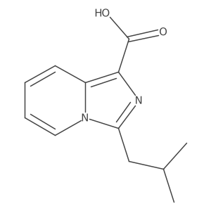 3-(2-Methylpropyl)imidazo[1,5-a]pyridine-1-carboxylic acid结构式
