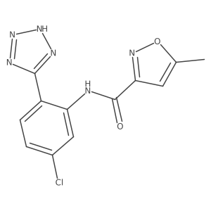 n-[5-Chloro-2-(1h-tetrazol-5-yl)phenyl]-5-methylisoxazole-3-carboxamide Structure