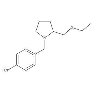 4-(2-Ethoxymethyl-pyrrolidin-1-ylmethyl)-phenylamine Structure