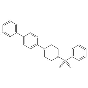 3-[4-(Benzenesulfonyl)piperazin-1-yl]-6-(pyridin-3-yl)pyridazine Structure