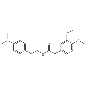 2-(3,4-dimethoxyphenyl)-N-(4-(dimethylamino)phenethyl)acetamide结构式