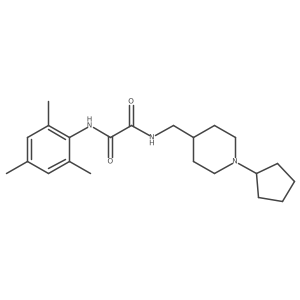 N1-((1-cyclopentylpiperidin-4-yl)methyl)-N2-mesityloxalamide结构式