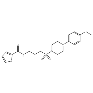 N-(3-((4-(4-methoxyphenyl)piperazin-1-yl)sulfonyl)propyl)thiophene-2-carboxamide Structure