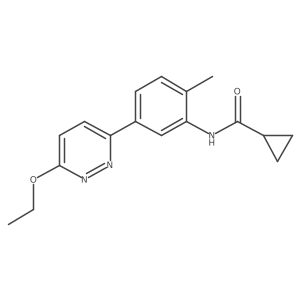 N-(5-(6-ethoxypyridazin-3-yl)-2-methylphenyl)cyclopropanecarboxamide结构式