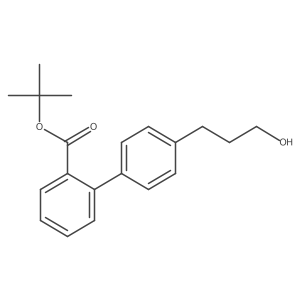 Tert-butyl 4'-(3-hydroxypropyl)biphenyl-2-carboxylate结构式