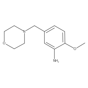 2-Methoxy-5-morpholin-4-ylmethyl-phenylamine结构式