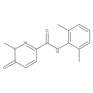 N-(2,6-dimethylphenyl)-1-methyl-6-oxo-1,6-dihydropyridazine-3-carboxamide结构式