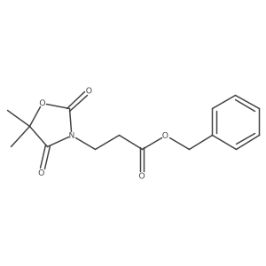 Benzyl 3-(5,5-dimethyl-2,4-dioxo-1,3-oxazolidin-3-yl)propanoate结构式