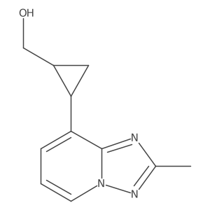 2-(2-Methyl[1,2,4]triazolo[1,5-a]pyridin-8-yl)cyclopropanemethanol结构式