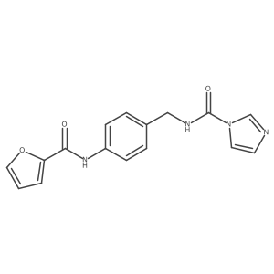N-[4-(2-furoylamino)benzyl]-1H-imidazole-1-carboxamide结构式