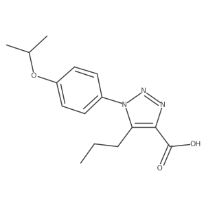 1-(4-Isopropoxyphenyl)-5-propyl-1,2,3-triazole-4-carboxylic acid结构式