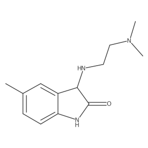 3-[[2-(Dimethylamino)ethyl]amino]-1,3-dihydro-5-methyl-2H-indol-2-one结构式