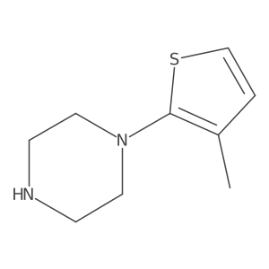 Piperazine, 1-(3-methyl-2-thienyl)- Structure