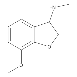 2,3-Dihydro-7-methoxy-N-methyl-3-benzofuranamine Structure