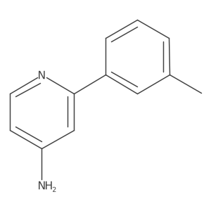 2-(3-Methylphenyl)pyridin-4-amine Structure