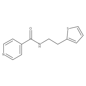 N-[2-(2-thienyl)ethyl]isonicotinamide结构式