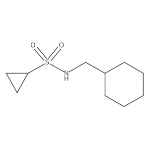 N-(cyclohexylmethyl)cyclopropanesulfonamide结构式