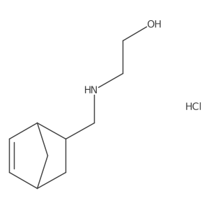 2-[(Bicyclo[2.2.1]hept-5-EN-2-ylmethyl)-amino]-ethanol hydrochloride Structure