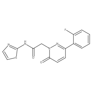 2-[3-(2-fluorophenyl)-6-oxopyridazin-1(6H)-yl]-N-(1,3-thiazol-2-yl)acetamide Structure