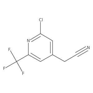 2-Chloro-6-(trifluoromethyl)pyridine-4-acetonitrile Structure