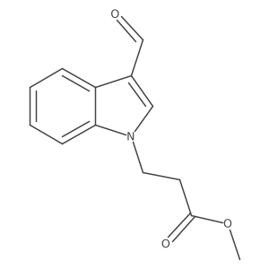 Methyl 3-(3-formyl-1H-indol-1-yl)propanoate Structure