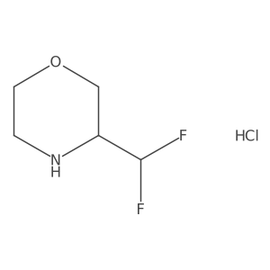 (S)-3-(Difluoromethyl)morpholine hydrochloride Structure