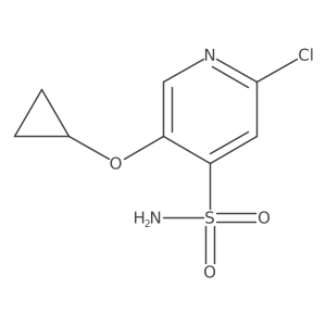 2-Chloro-5-cyclopropoxypyridine-4-sulfonamide Structure