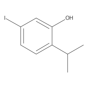 5-Iodo-2-(propan-2-YL)phenol结构式