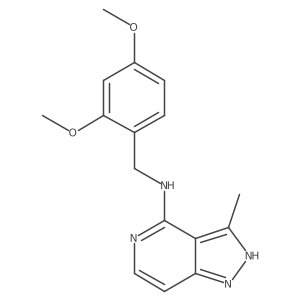 N-(2,4-dimethoxybenzyl)-3-methyl-1H-pyrazolo[4,3-c]pyridin-4-amine结构式