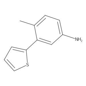 4-Methyl-3-(thiophen-2-YL)aniline结构式