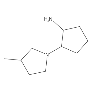 2-(3-Methylpyrrolidin-1-yl)cyclopentan-1-amine Structure