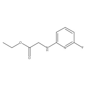 Ethyl (6-fluoropyridin-2-yl)glycinate结构式