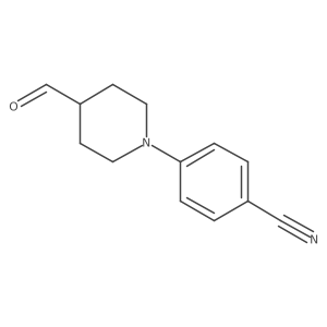 4-(4-Formyl-1-piperidinyl)benzonitrile结构式