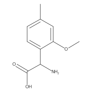 (R)-2-Amino-2-(2-methoxy-4-methylphenyl)acetic acid Structure
