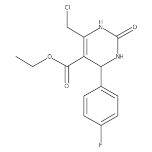 Ethyl 6-(chloromethyl)-4-(4-fluorophenyl)-2-oxo-1,2,3,4-tetrahydropyrimidine-5-carboxylate Structure