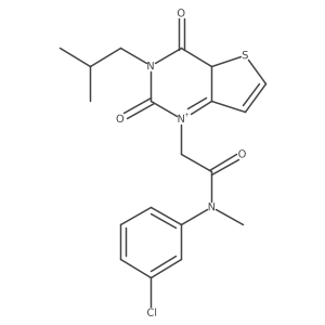 N-(3-chlorophenyl)-N-methyl-2-[3-(2-methylpropyl)-2,4-dioxo-1H,2H,3H,4H-thieno[3,2-d]pyrimidin-1-yl]acetamide结构式