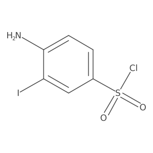 4-Amino-3-iodobenzene-1-sulfonyl chloride结构式