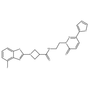 1-(4-fluorobenzo[d]thiazol-2-yl)-N-(2-(3-(furan-2-yl)-6-oxopyridazin-1(6H)-yl)ethyl)azetidine-3-carboxamide Structure